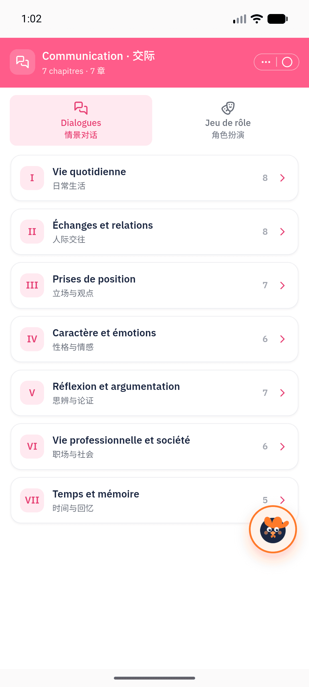 Application TFS Master — Communication