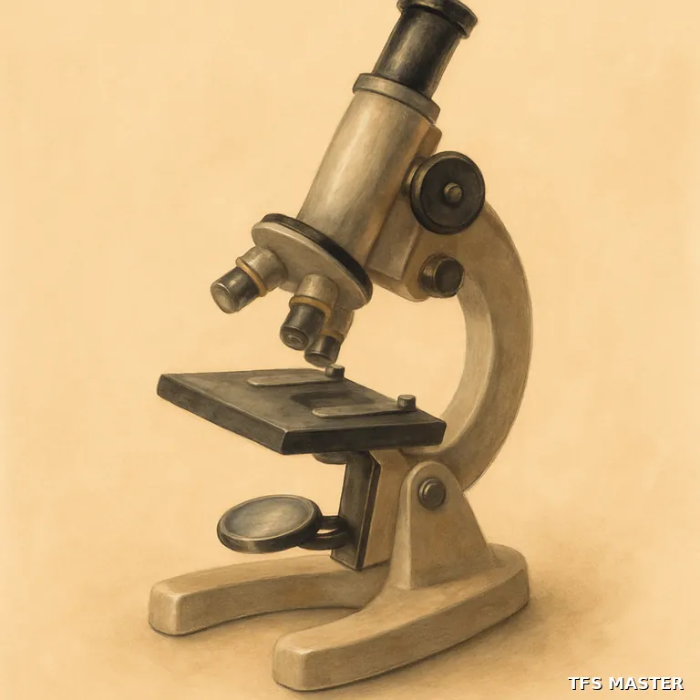 le microscope — illustration