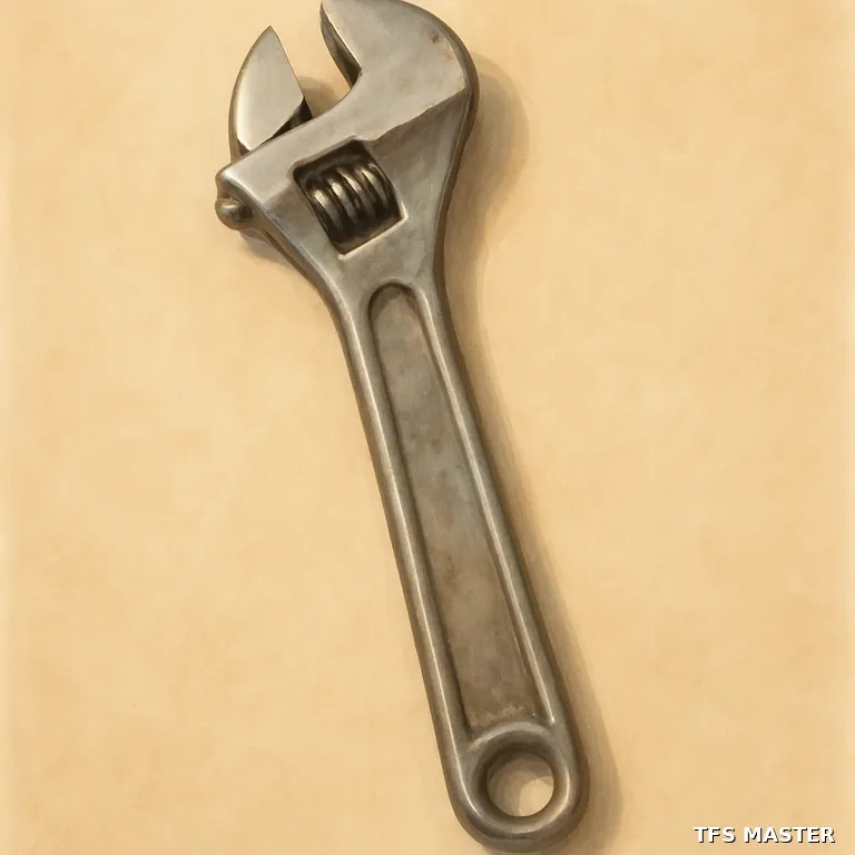 la clé à molette — illustration