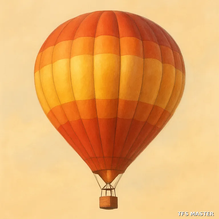 la montgolfière — illustration