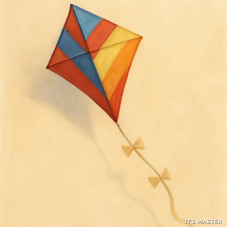 le cerf-volant — illustration
