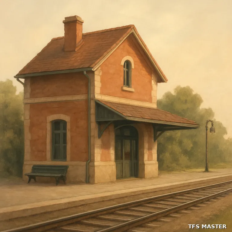 la gare — illustration
