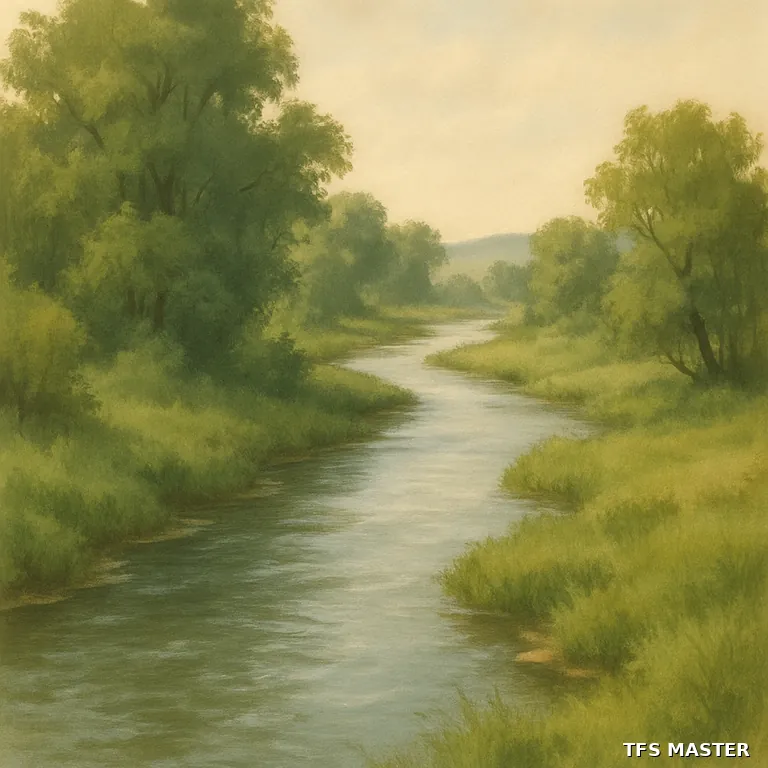 la rivière — illustration