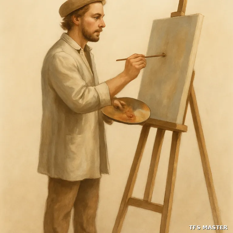 le peintre — illustration