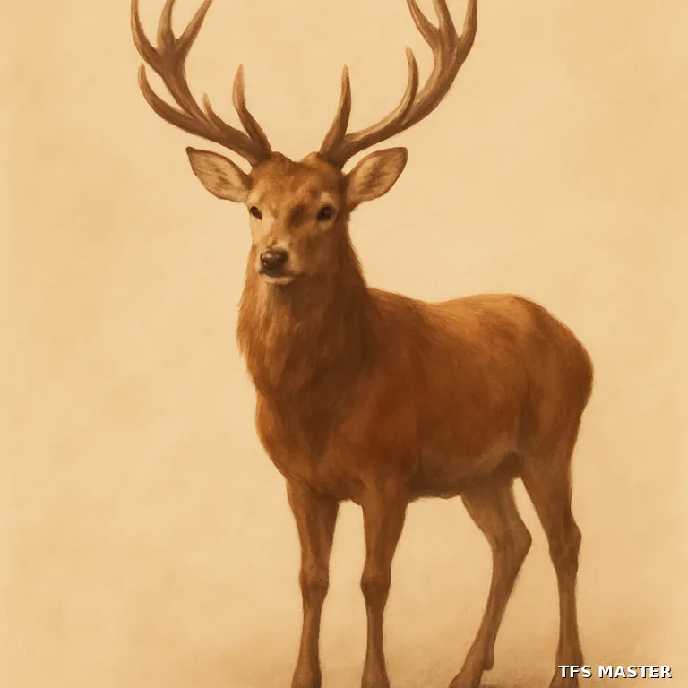 le cerf — illustration