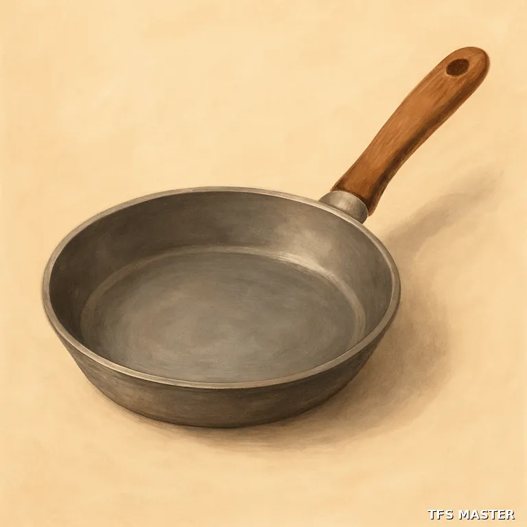 la poêle — illustration