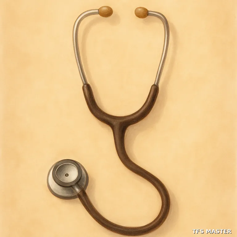le stéthoscope — illustration