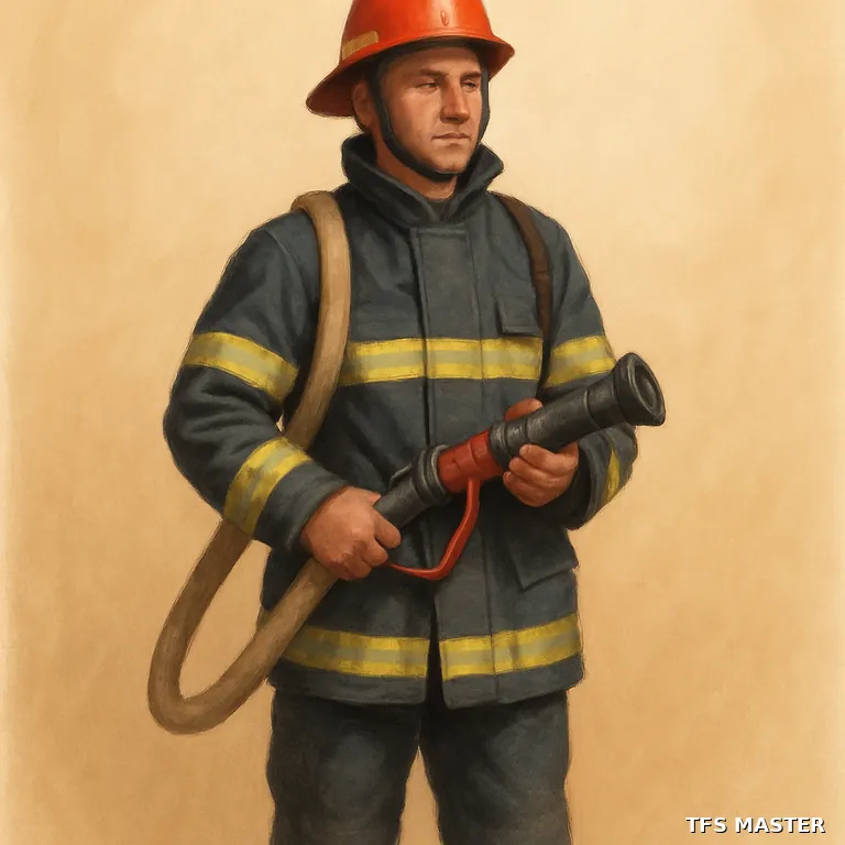 le pompier — illustration