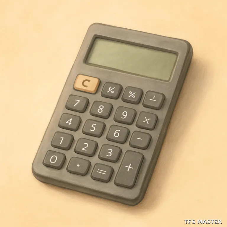la calculatrice — illustration