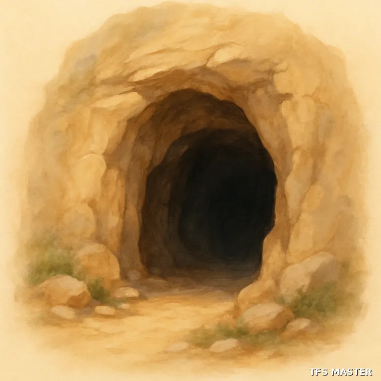 la grotte — illustration