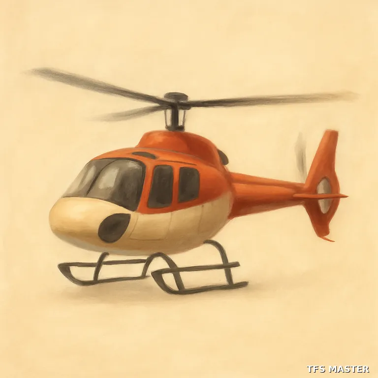 l'hélicoptère — illustration
