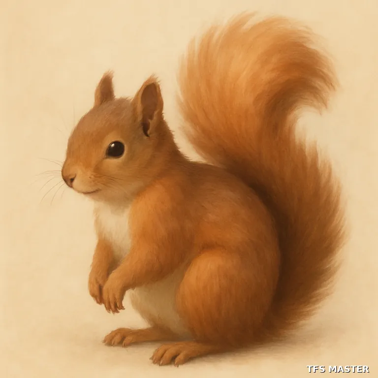 l'écureuil — illustration