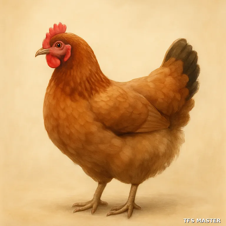 la poule — illustration