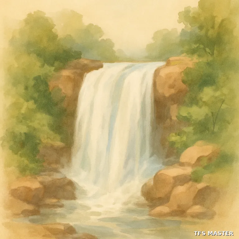la cascade — illustration