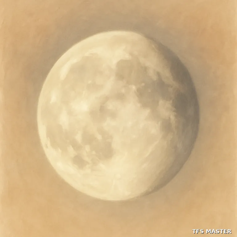 la lune — illustration