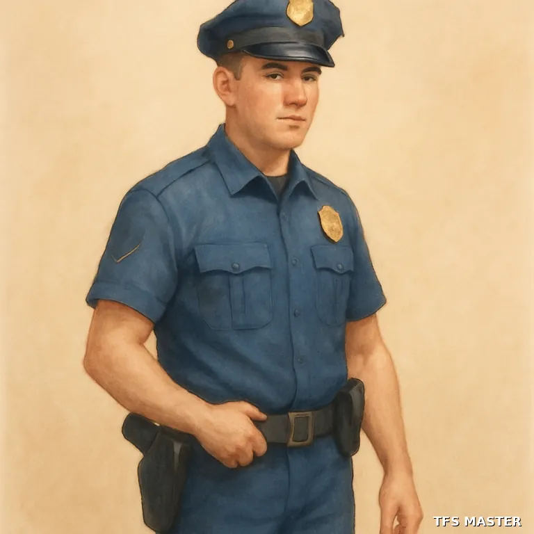 le policier — illustration