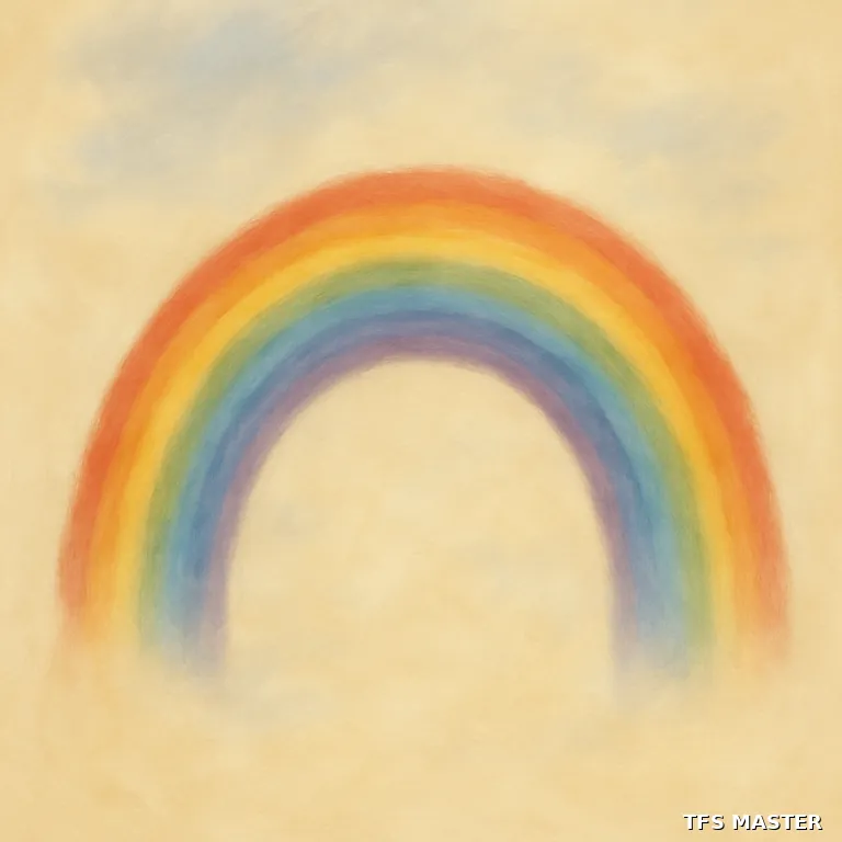 l'arc-en-ciel — illustration