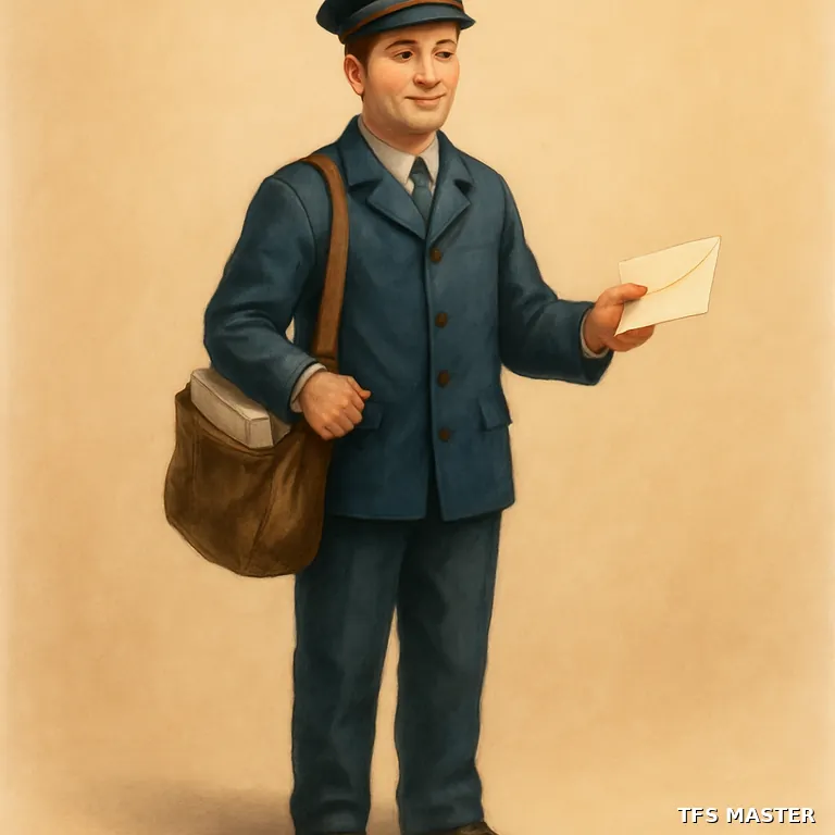 le facteur — illustration